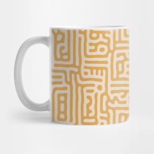 Abstract Seamless Yellow Pattern Mug